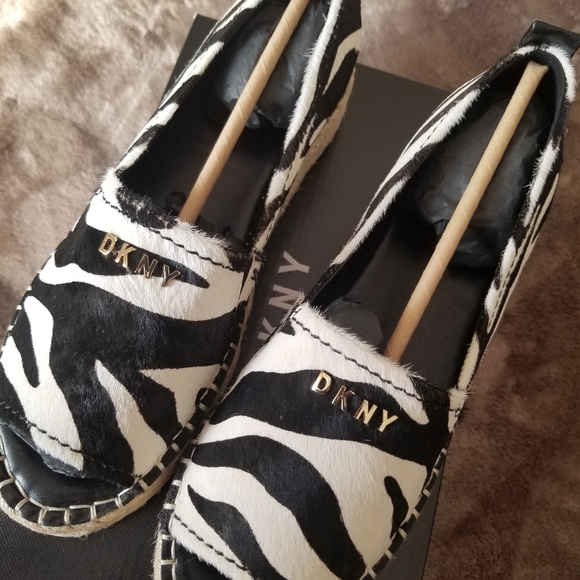 Zebra DKNY Mer Peep toe Platform Espadrilles - Picture 6 of 6